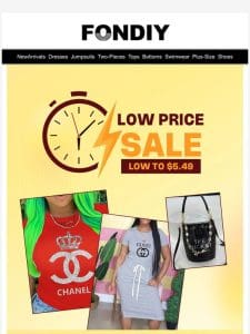 Low price area | Lwo To $5.49