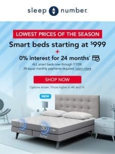 Lowest Prices + Special Financing All Smart Beds