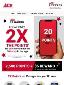 ? Luck is In the Air – Earn 2X Points