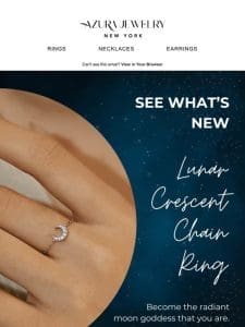 ? Lunar Crescent Chain Ring: New Obsession