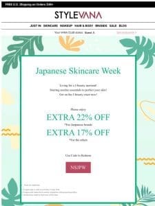 MAX 22% off! Can’t live without J-beauty essentials!