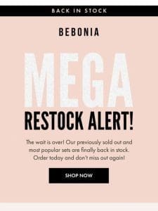 MEGA Restock Alert