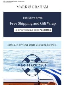 M&G Beach Club: Monogrammed Must-Haves + An Exclusive Offer Inside