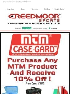 MTM Products are 10% Off!