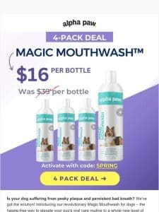 ? Magic Mouthwash – 4 Pack Deal!