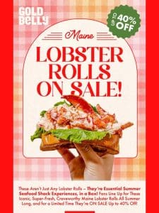 Maine LOBSTAH Roll SALE!