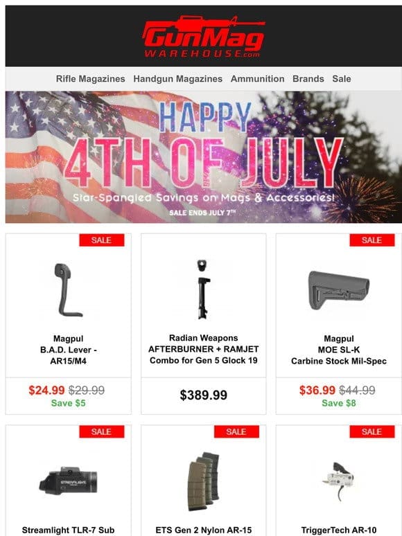 Make Your 4th Of July A Banger With Our Sale | Magpul B.A.D Lever for $25