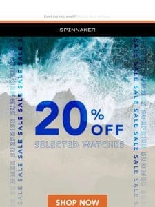 Make a Splash – 20% Off