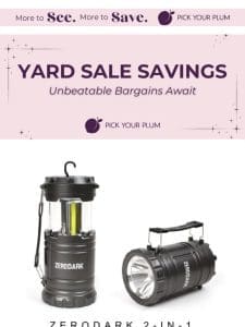 Massive Discounts! Don’t Miss the Yard Sale Savings