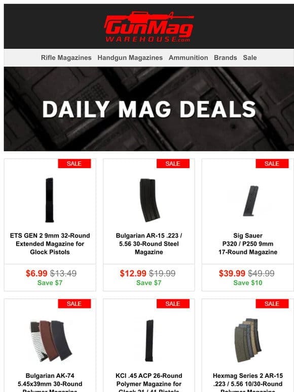Maximize Your Firepower | ETS Gen 2 9mm 32rd Glock Mag for $7