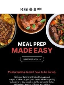 Meal Prep Made Easy! ???