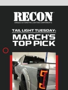 Meet March’s Top Tail Lights!