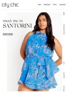 Meet Me in Santorini + 25% Off* New Arrivals