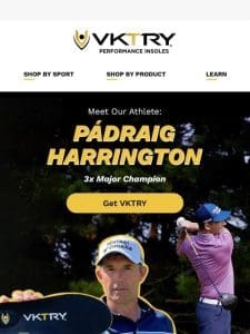 Meet our featured athlete: Pádraig Harrington