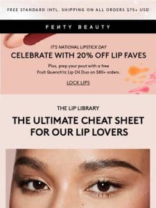 Meet your lip love + take 20% off