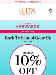 Member Exclusive 10% OFF!