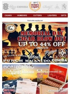 Memorial Day Blowout Prices On Drew Estate， Macanudo， Punch & A Lot More!!?