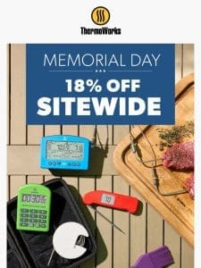 Memorial Day Sale: 18% Off Sitewide Starts Today!