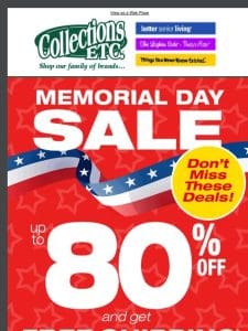 Memorial Day Sale: GO， GO， GO! ?