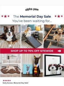 ?? Memorial Day Sale! Up to 70% Off!