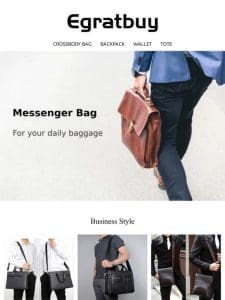 Messenger Bag – Your daily baggage