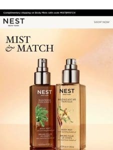 Mist & Match with NEW Body Mists