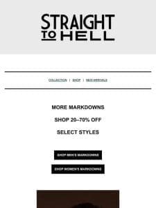 More Markdowns