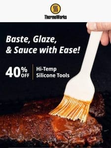 More Sauce， Less Cleaning: Hi-Temp Silicone Brushes