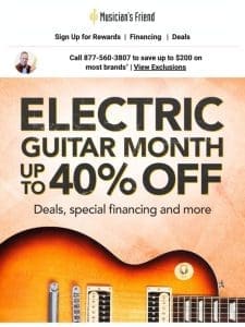 More deals added for Electric Guitar Month! ?