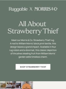 Morris & Co.’s famed favorite: Strawberry Thief