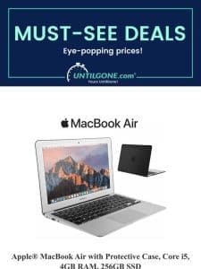 Must-See Deals! – 73% Off Apple® MacBook Air 13″
