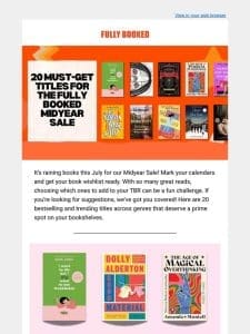 Must-get Titles For the Fully Booked Midyear Sale