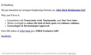 NEW: After Dark Brightening Gel