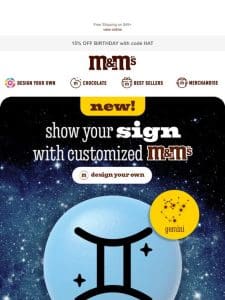 NEW! Astrological Signs on M&M’S