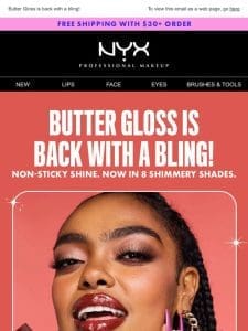 NEW! Butter Gloss Bling ??