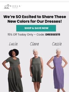 ?? NEW DRESS COLORS!!