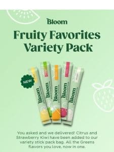 NEW: Fruity Favorites Variety Pack!