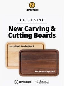 NEW: Hardwood Carving and Cutting Boards by J.K. Adams