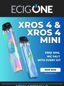 ?NEW IN: Vaporesso XROS 4 & XROS 4 Mini