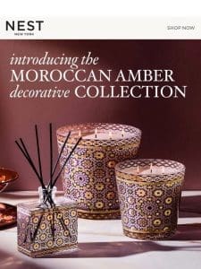 NEW: Moroccan Amber Decorative Collection