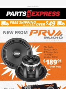 NEW PRODUCTS from PRV IN STOCK