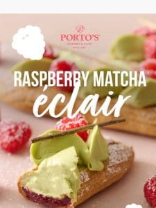 NEW: Raspberry Matcha Éclair