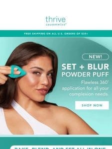 NEW! Set + Blur Powder Puff