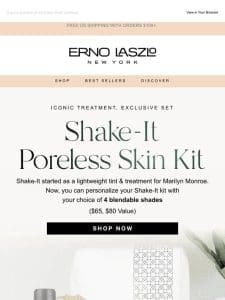 NEW Shake-It Poreless Skin Kit