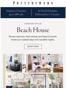 NEW Shop by Style: Beach House