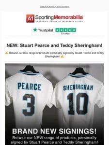 NEW: Stuart Pearce and Teddy Sheringham!