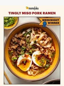 NEW Tingly Miso Pork Ramen