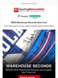 NEW Warehouse Seconds Now Live!