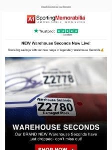 ?NEW Warehouse Seconds Now Live!?