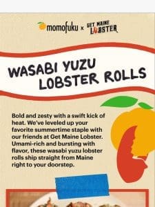 NEW Wasabi Yuzu Lobster Rolls